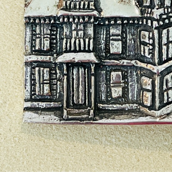 Sterling Silver Victorian Mansion Brooch - Picture 6 of 9